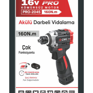 PRO-2045 AKÜLÜ DARBELİ VİDALAMA - Görsel 1