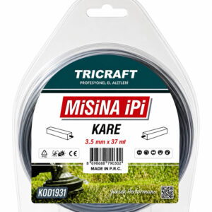 KOD-1931 ÇELİK MİSİNA İPİ KARE 3.5X37MT - Görsel 1